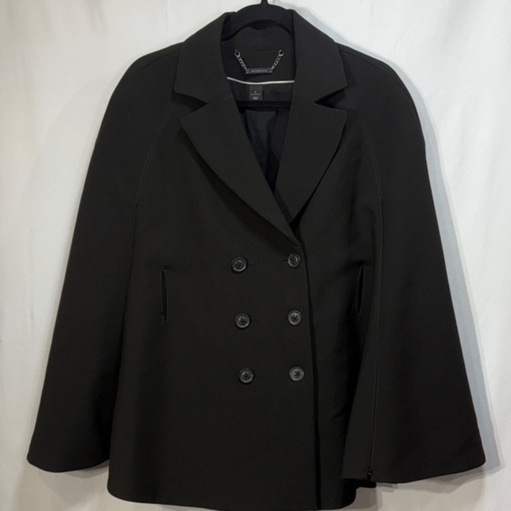🏅 White House Black Market Black Cape Coat